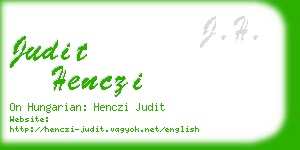 judit henczi business card